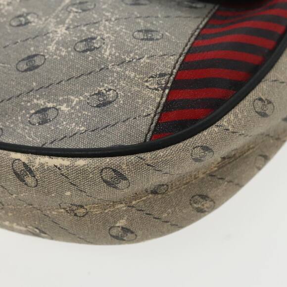 GUCCI Shoulder Bag Coated Canvas Gold Navy - Picture 9 of 16